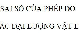 (Tiếng Việt) Sai số đo lường trong hiệu chuẩn thiết bị -3D Vina